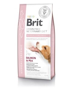 Brit Veterinary Diets  Dog Grain Free Hypoallergenic Salmon&Pea