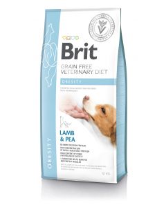 Brit Veterinary Diets Dog Grain Free Obesity Lamb&Pea