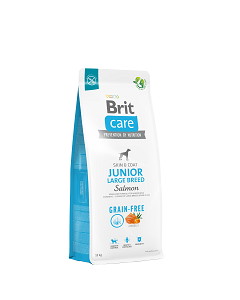NEW Brit Care Dog Grain-free Junior Large Breed Salmon 