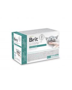 Brit Grain Free Veterinary Diets Cat Pouch Sterilised 12x85g