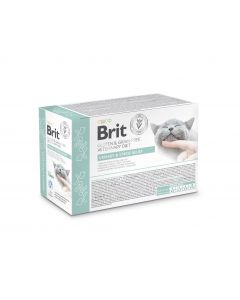 Brit Grain Free Veterinary Diets Cat Pouch Urinary&Stres Relief 12x85g