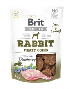 Brit Jerky Snack Rabbit Meaty coins 80g