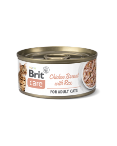 BRIT CARE CAT CHICKEN BREAST WITH RICE 70g